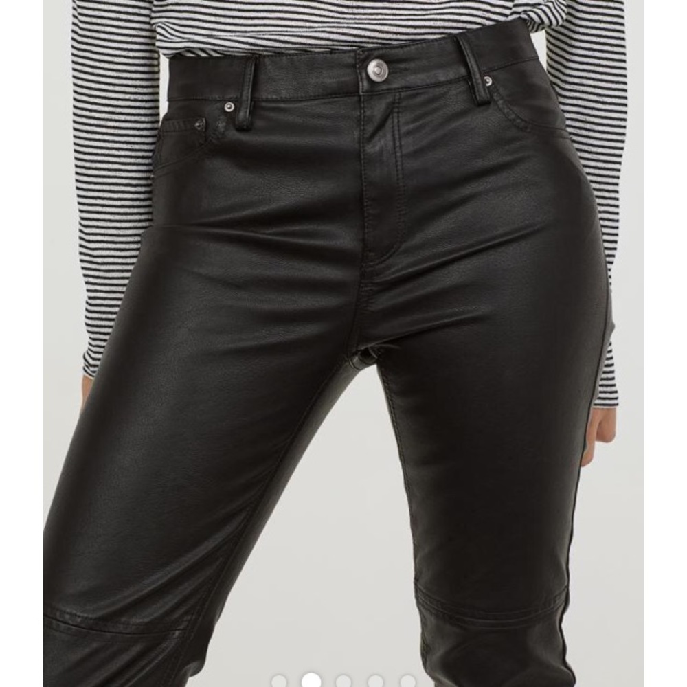 H&M faux leather pants